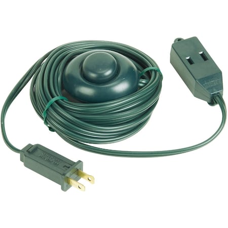 All-Source Extension Cord, 18 AWG, 18/2, 1 Outlets, Green, 15 ft FS-PT2182-15X-GR